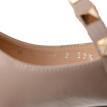 Valentino Garavani Calfskin Rockstud Hype T Strap 85mm Pumps 39.5 Poudre 6 of 12