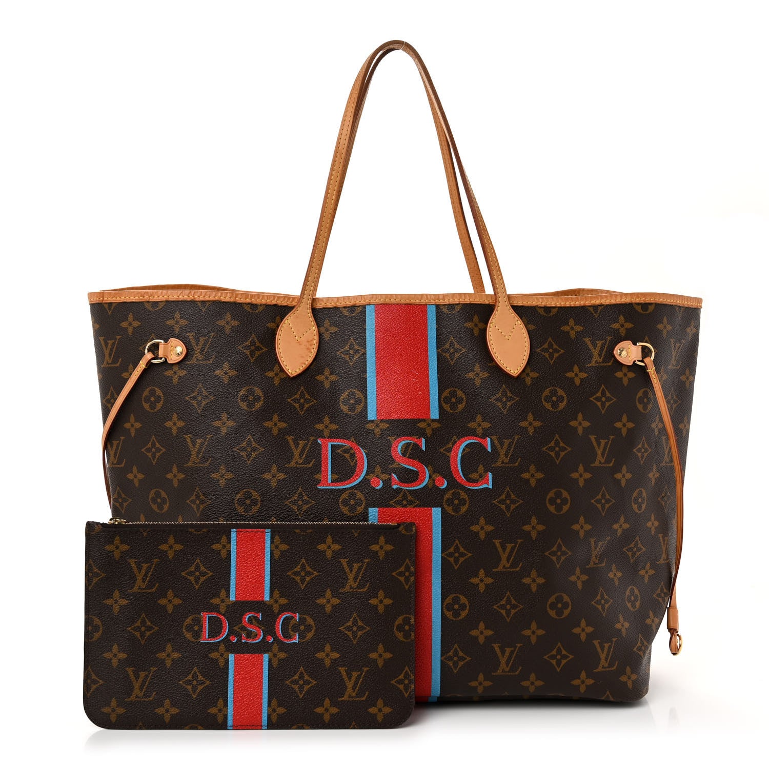 Louis Vuitton LOUIS VUITTON Monogram My LV Heritage Neverfull GM Blue Clair Rouge 1 of 17