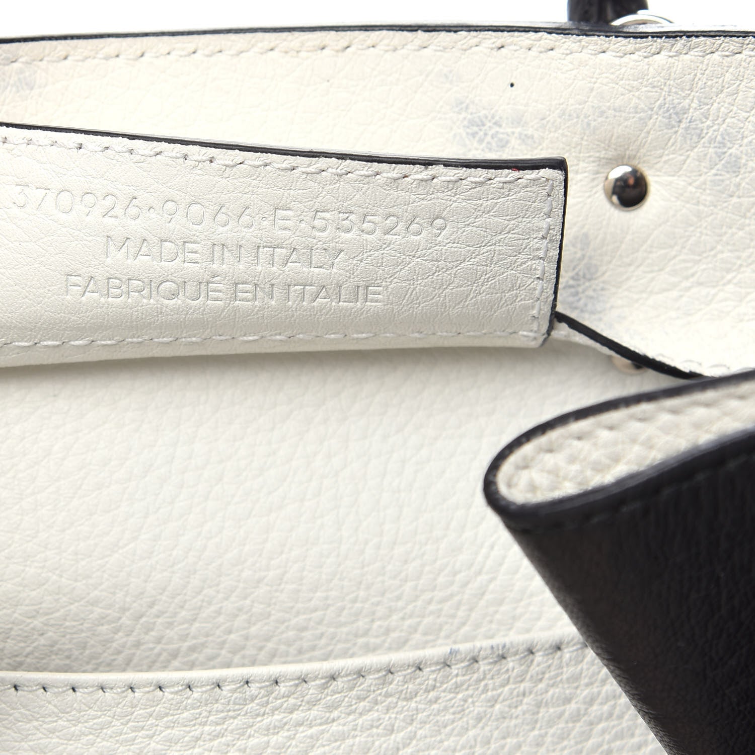 Balenciaga Veau Papier A6 Zip Around Tote White Black 8 of 17