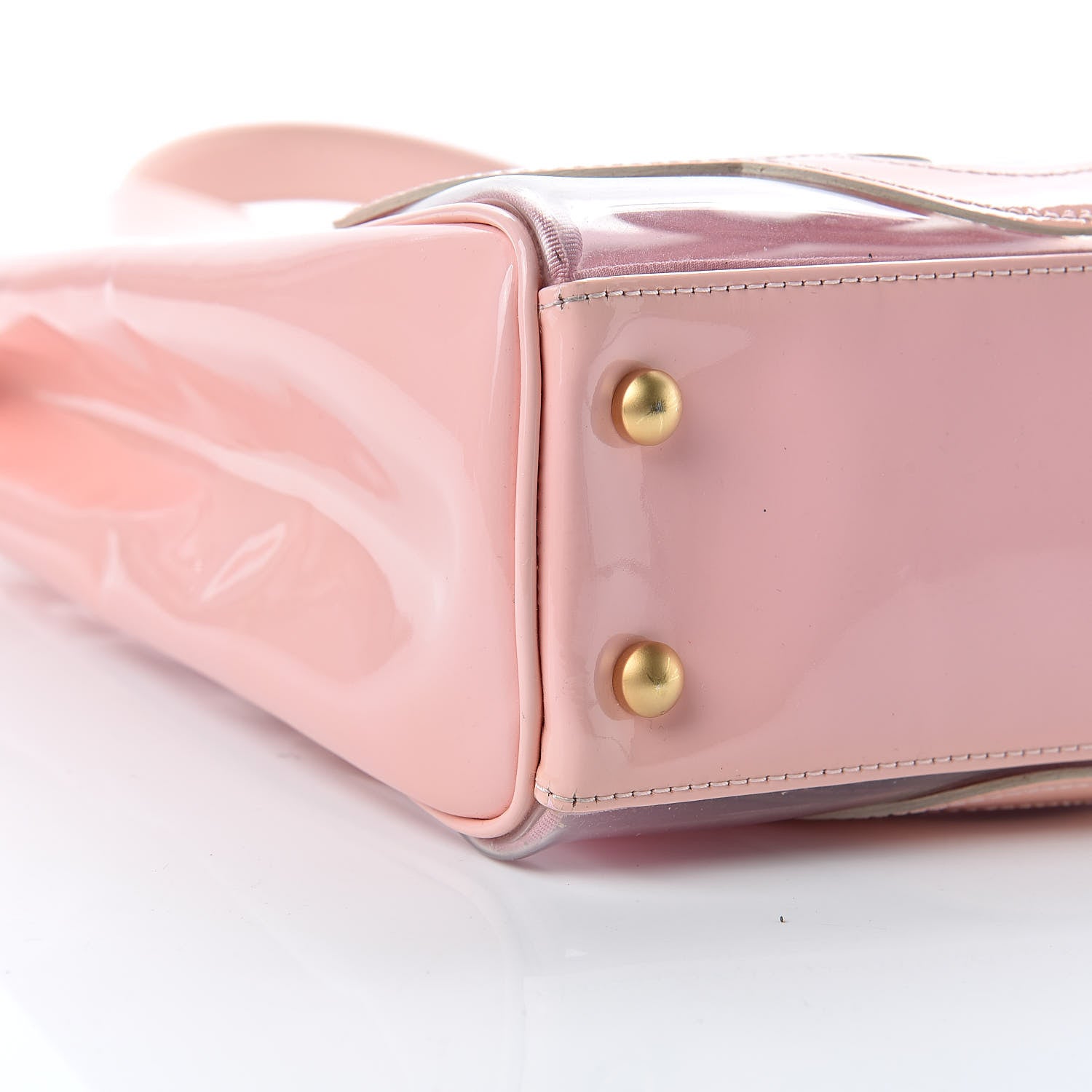 Chanel Vinyl Patent CC Logo Beach Tote Pink 10 of 13