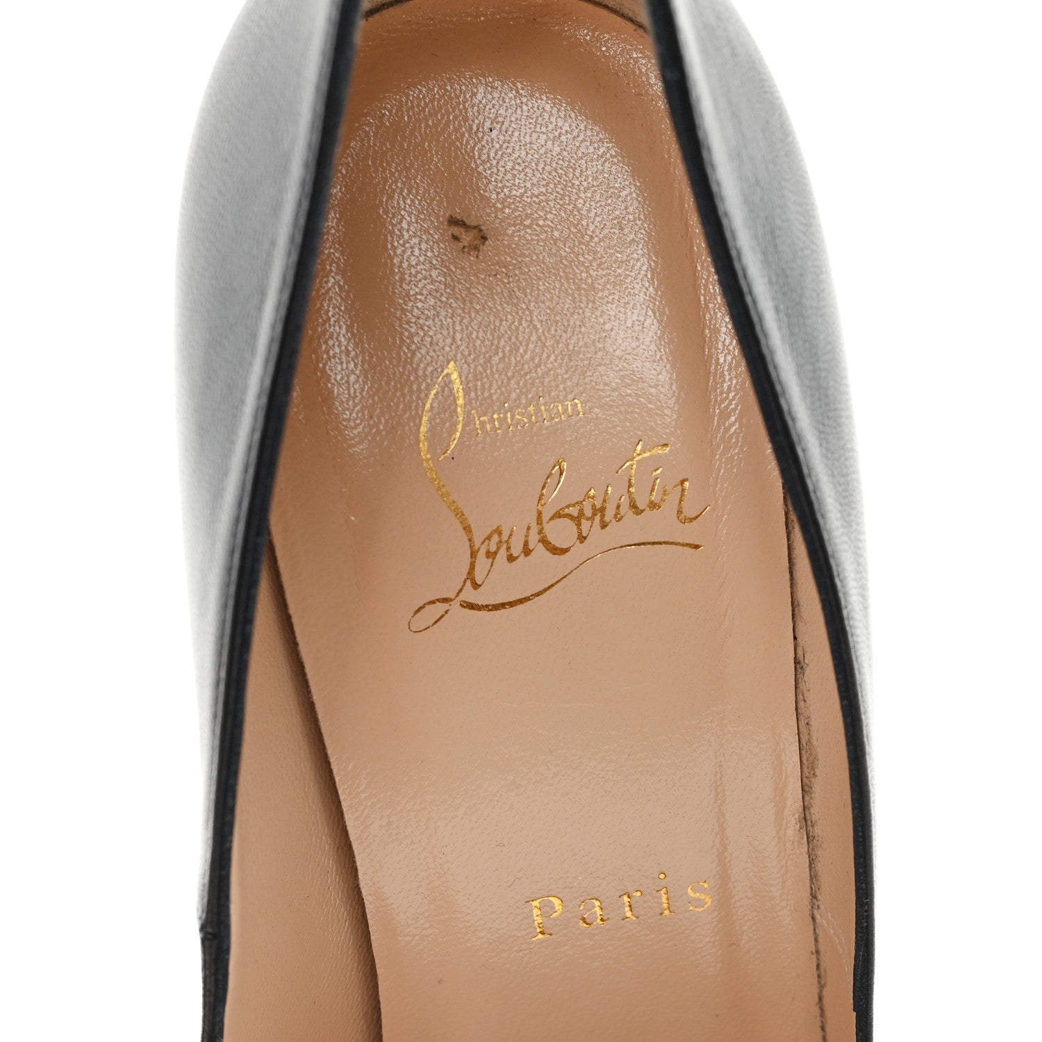 Christian Louboutin Kid Bianca 140 Pumps 37.5 Black 8 of 9