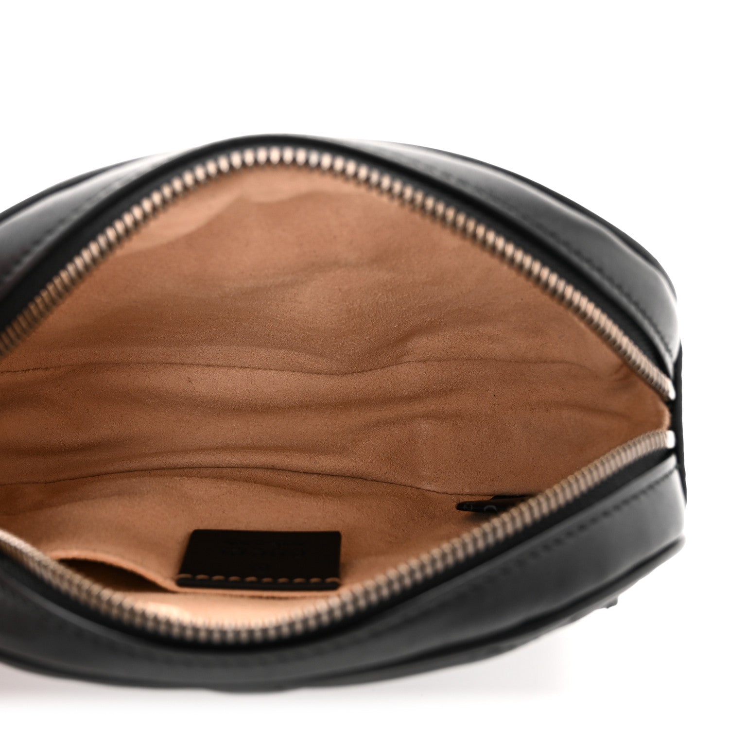 Gucci Calfskin Matelasse GG Marmont Belt Bag 85 34 Black 5 of 12