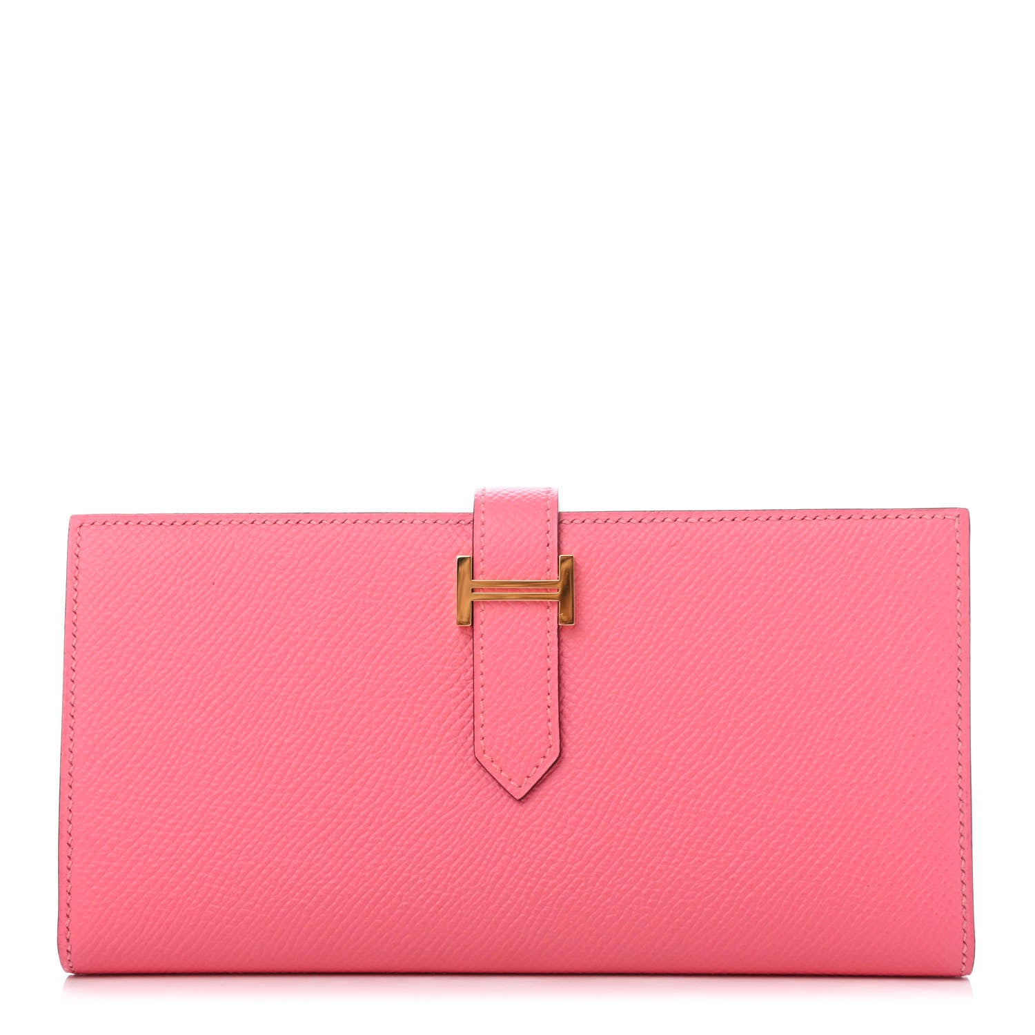 Hermes Epsom Bearn Gusset Wallet Rose Lipstick 1 of 9