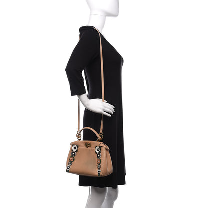 Fendi Nappa Flowerland Mini Peekaboo Iconic Satchel 2 of 14