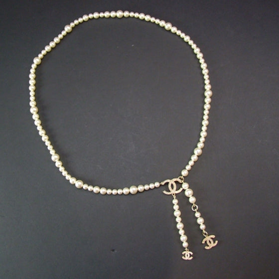 Timeless Classic Faux CC Pearl Belt