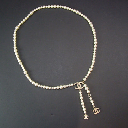 Chanel Timeless Classic Faux CC Pearl Belt 1 of 6