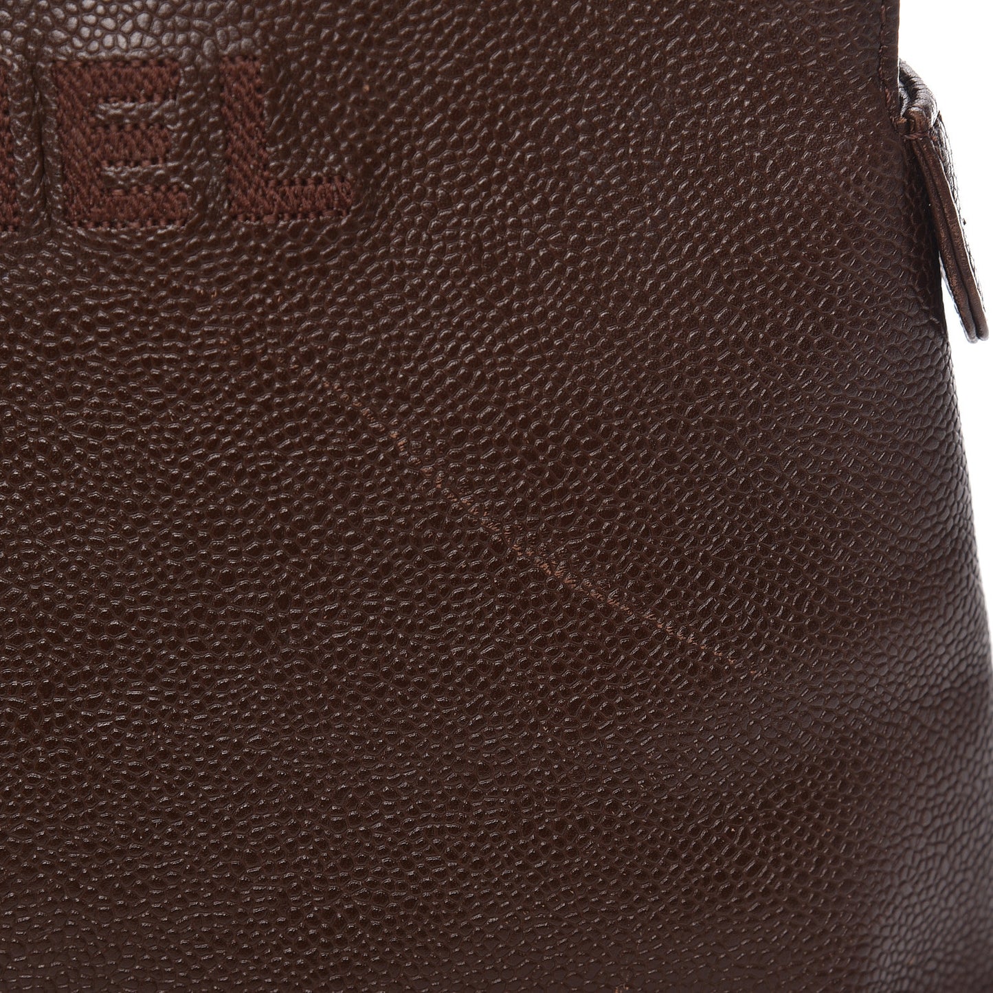 Caviar Shoulder Bag Brown