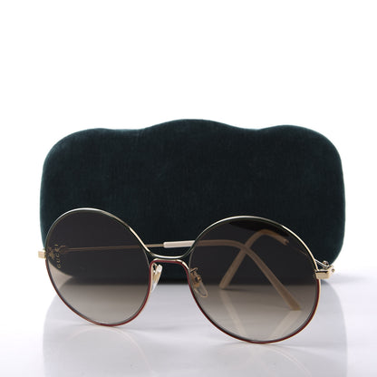 Gucci Round Sunglasses GG0395S Red Green 8 of 8