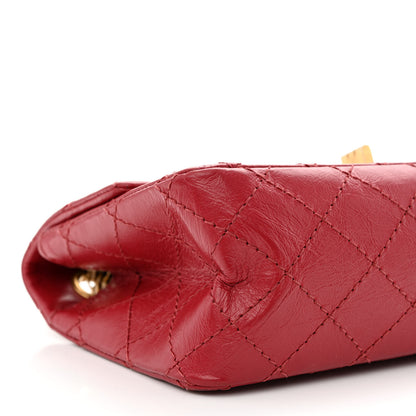 Chanel Aged Calfskin Quilted 2.55 Reissue Mini Flap Red 9 of 11