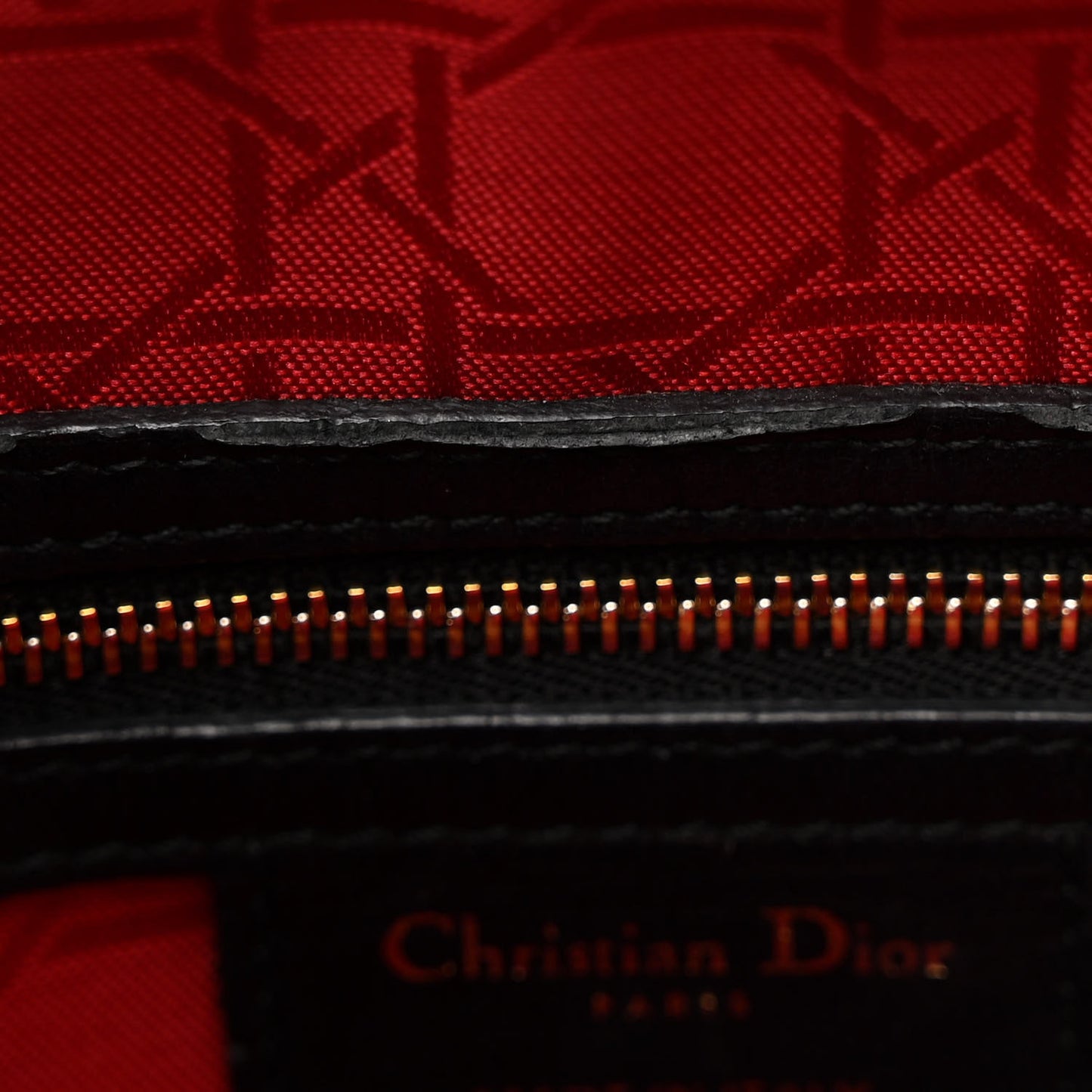 Lambskin Cannage Large Lady Dior Black