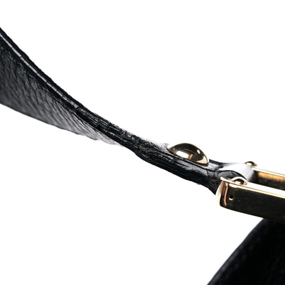 Gucci Guccissima Large New Ladies Web Hobo Black 17 of 18