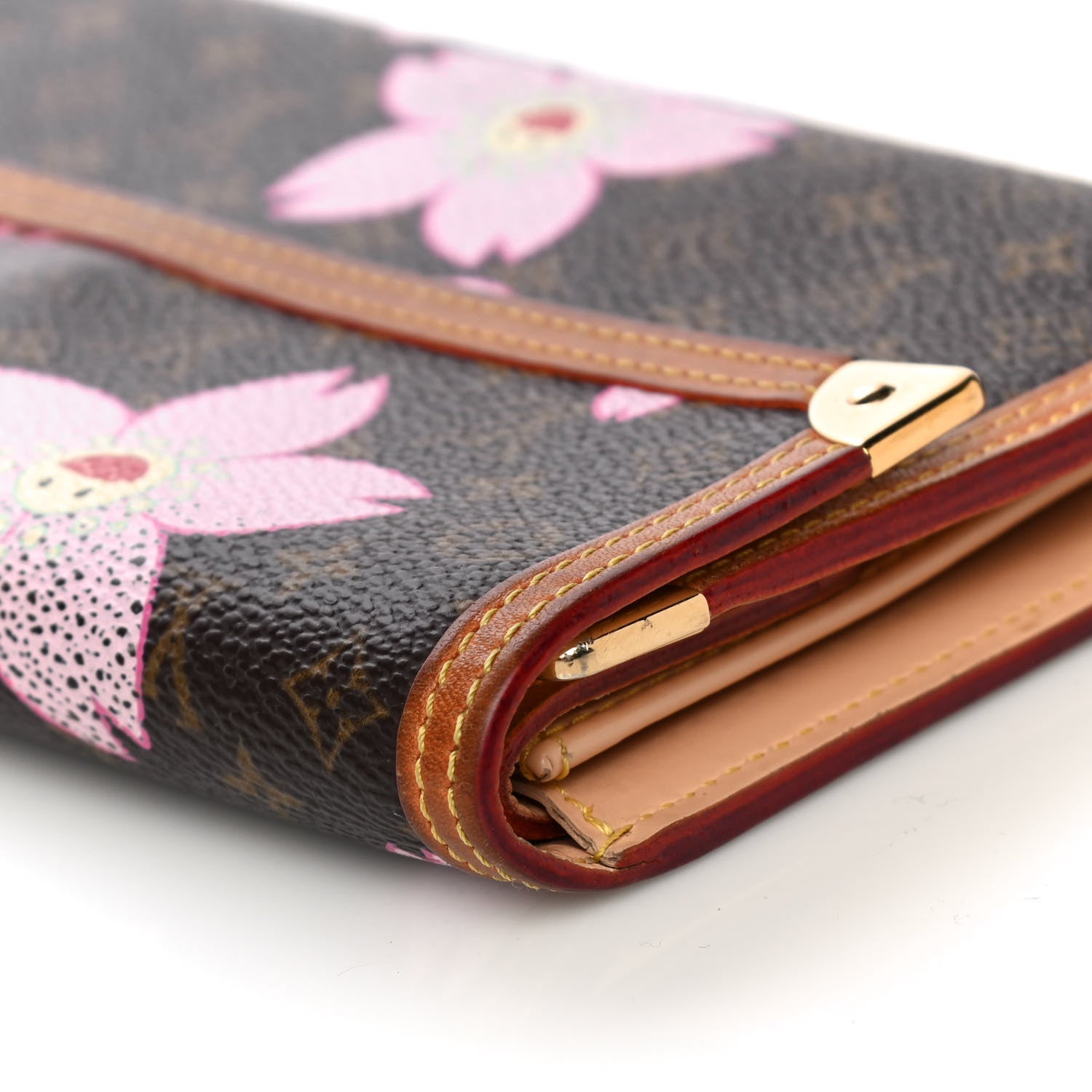Louis Vuitton Monogram Cherry Blossom Porte Tresor International Wallet Brown 12 of 12