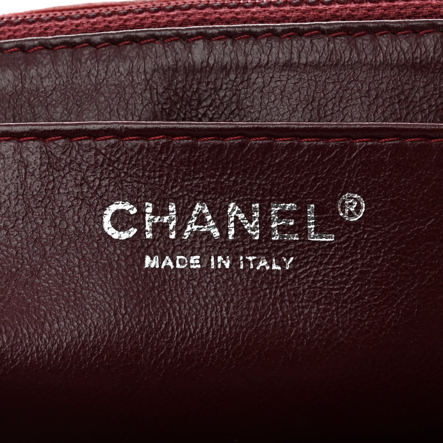 Chanel Lambskin Quilted Jumbo Single Flap Dark Red 6 of 10
