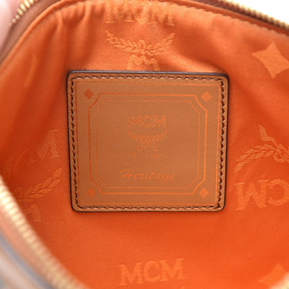 MCM Visetos Mini Pouch Cognac 6 of 9