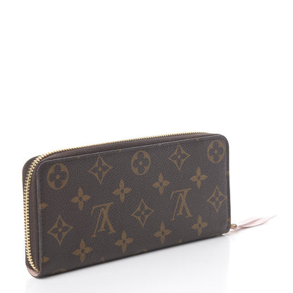 Louis Vuitton Monogram Clemence Wallet Rose Ballerine 2 of 5