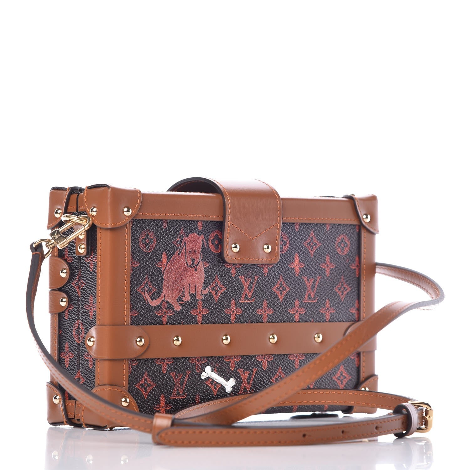 Louis Vuitton Catogram Petite Malle Orange Marron 3 of 10
