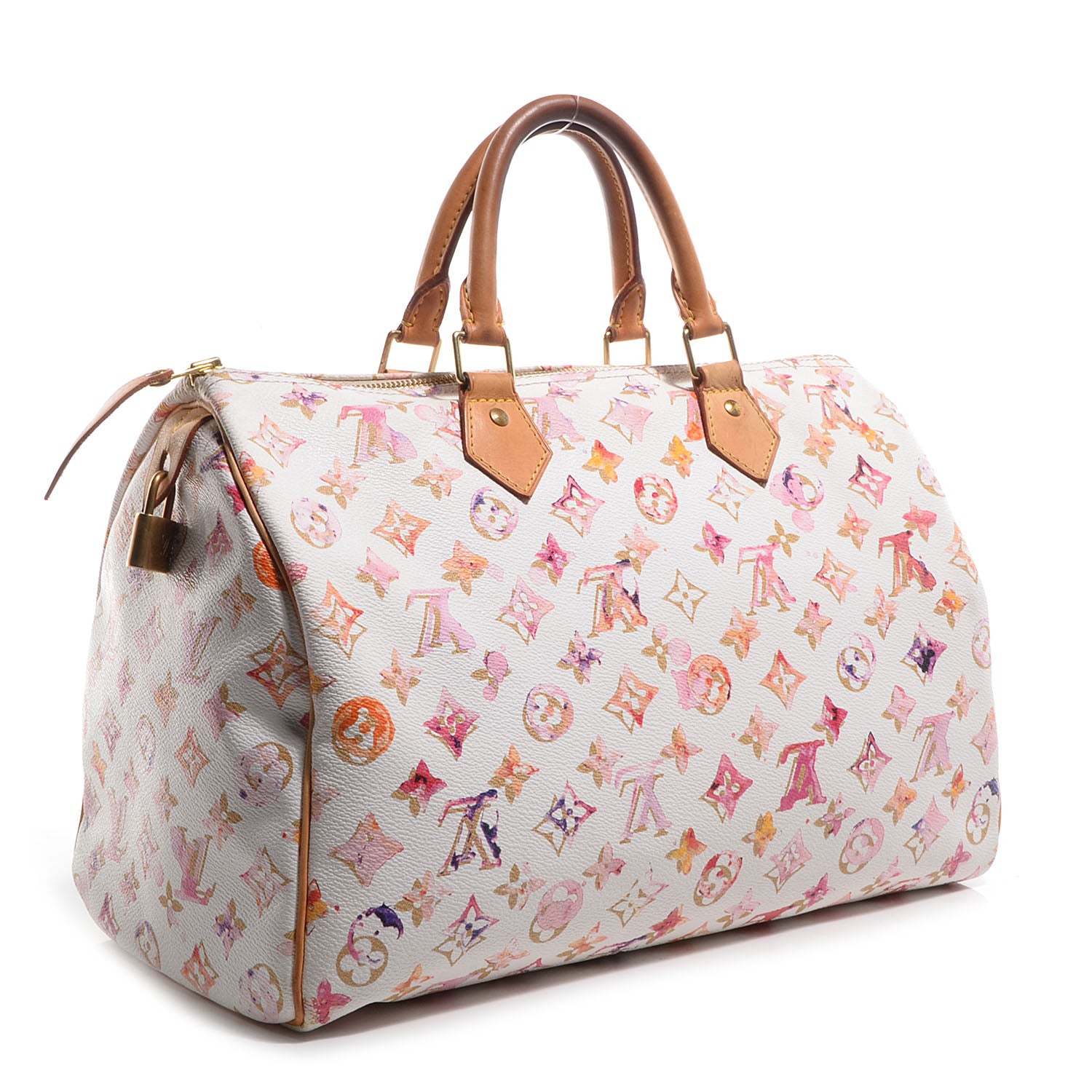 Louis Vuitton Watercolor Aquarelle Speedy 35 White 3 of 7