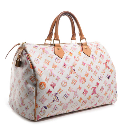 Louis Vuitton Watercolor Aquarelle Speedy 35 White 3 of 7