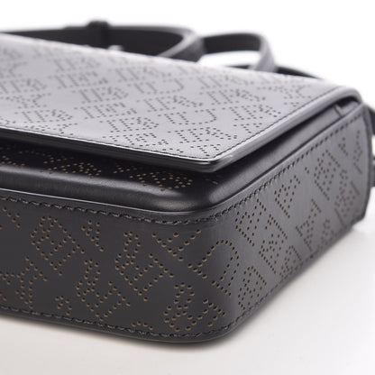Burberry Calfskin Perforated Logo Hampshire Crossbody Black 7 of 11