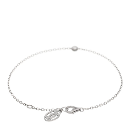 Cartier 18K White Gold Diamond SM D'Amour Bracelet 2 of 3