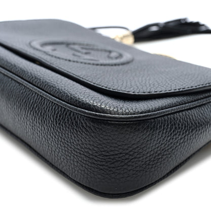 Gucci Pebbled Calfskin Medium Soho Flap Crossbody Black 10 of 10
