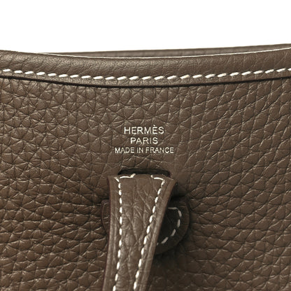 Hermes Taurillon Clemence Evelyne TPM Etoupe 6 of 10