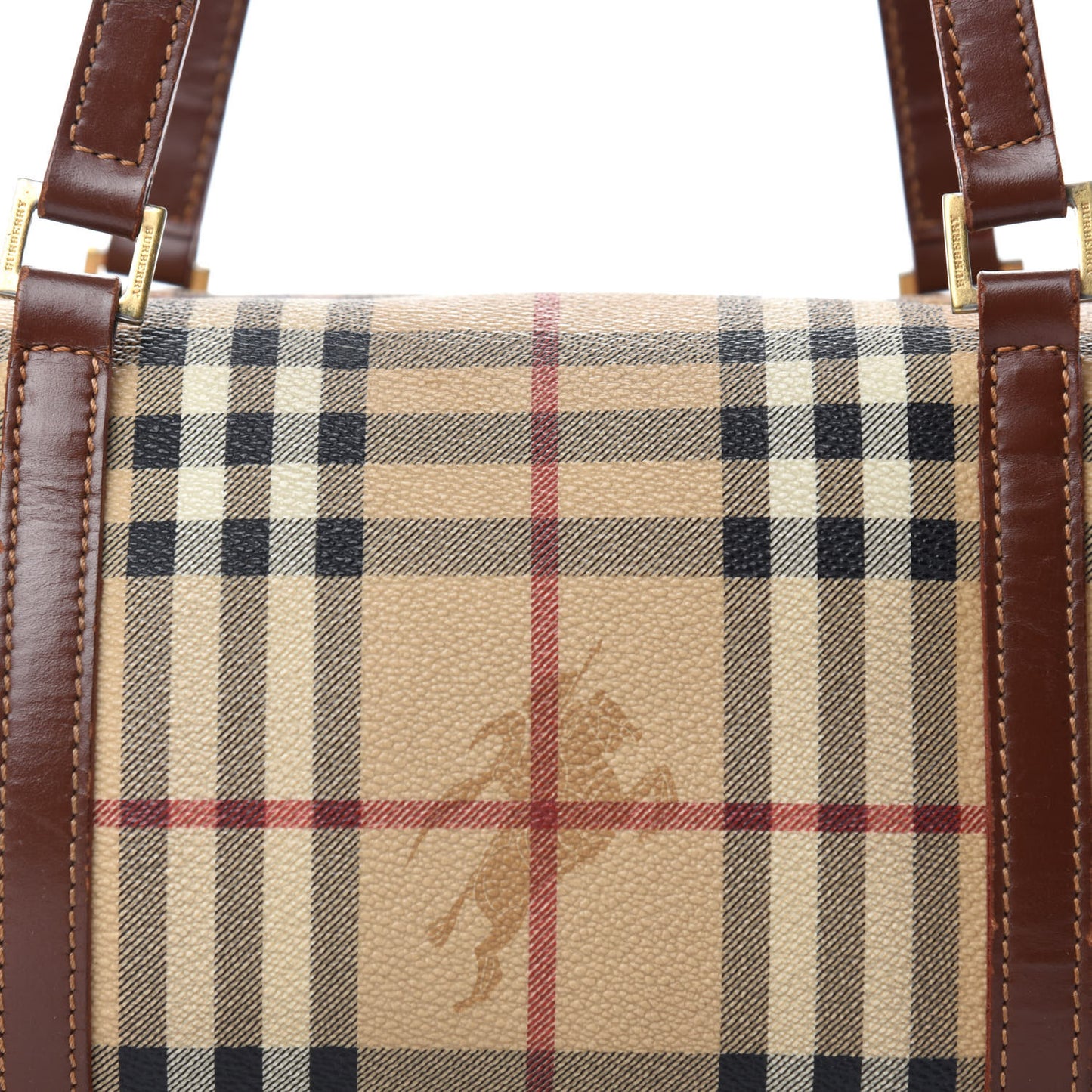 Haymarket Check Barrel Bag Brown