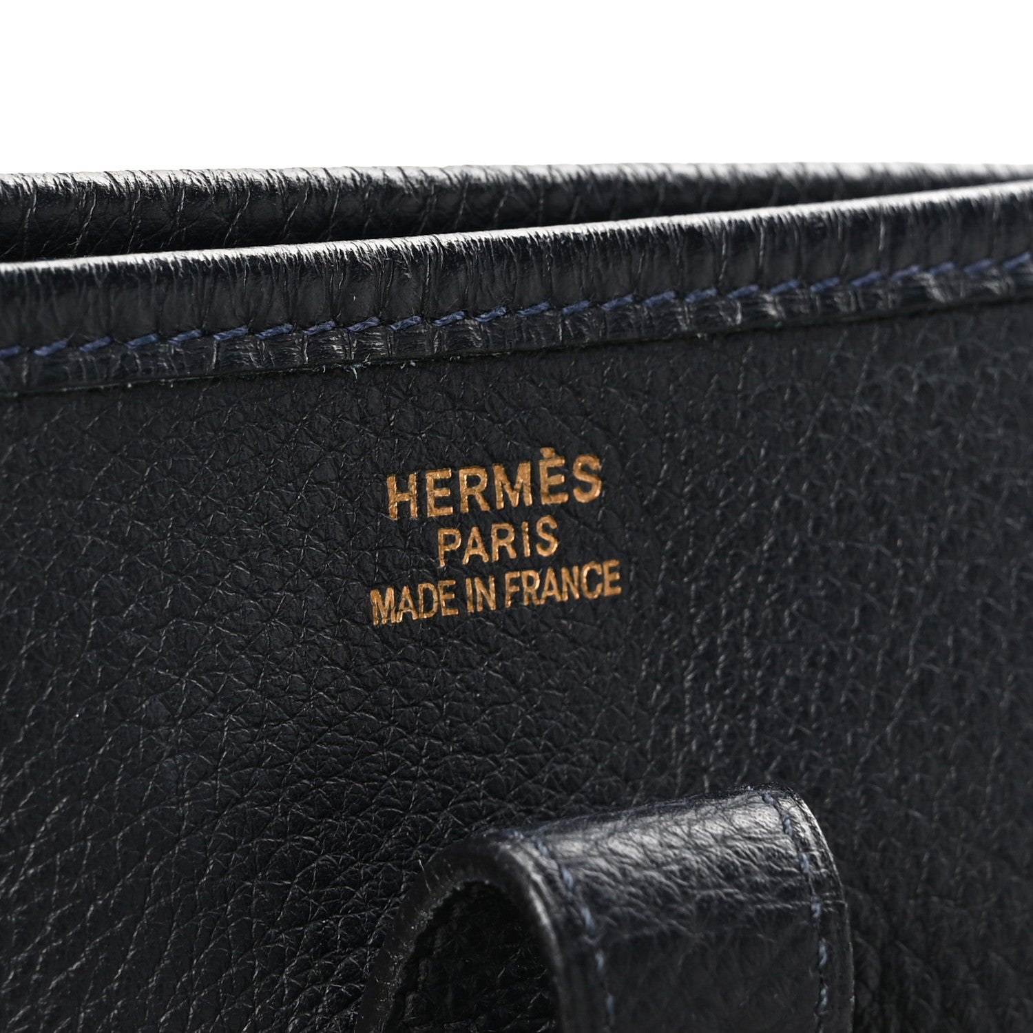Hermes Taurillon Clemence Evelyne GM Bleu Indigo 6 of 10