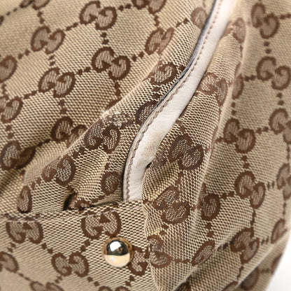 Gucci Monogram D Gold Ring Tote White 11 of 16