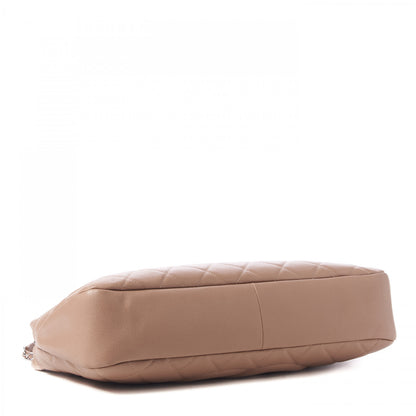 Chanel Caviar Quilted Timeless CC Soft Tote Beige 3 of 9