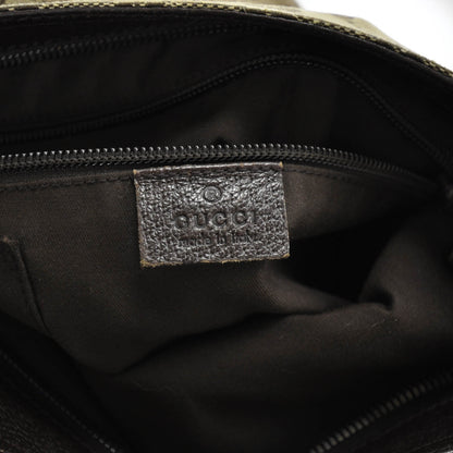 Gucci Monogram Web Medium Double Pocket Messenger Bag Dark Brown 7 of 9