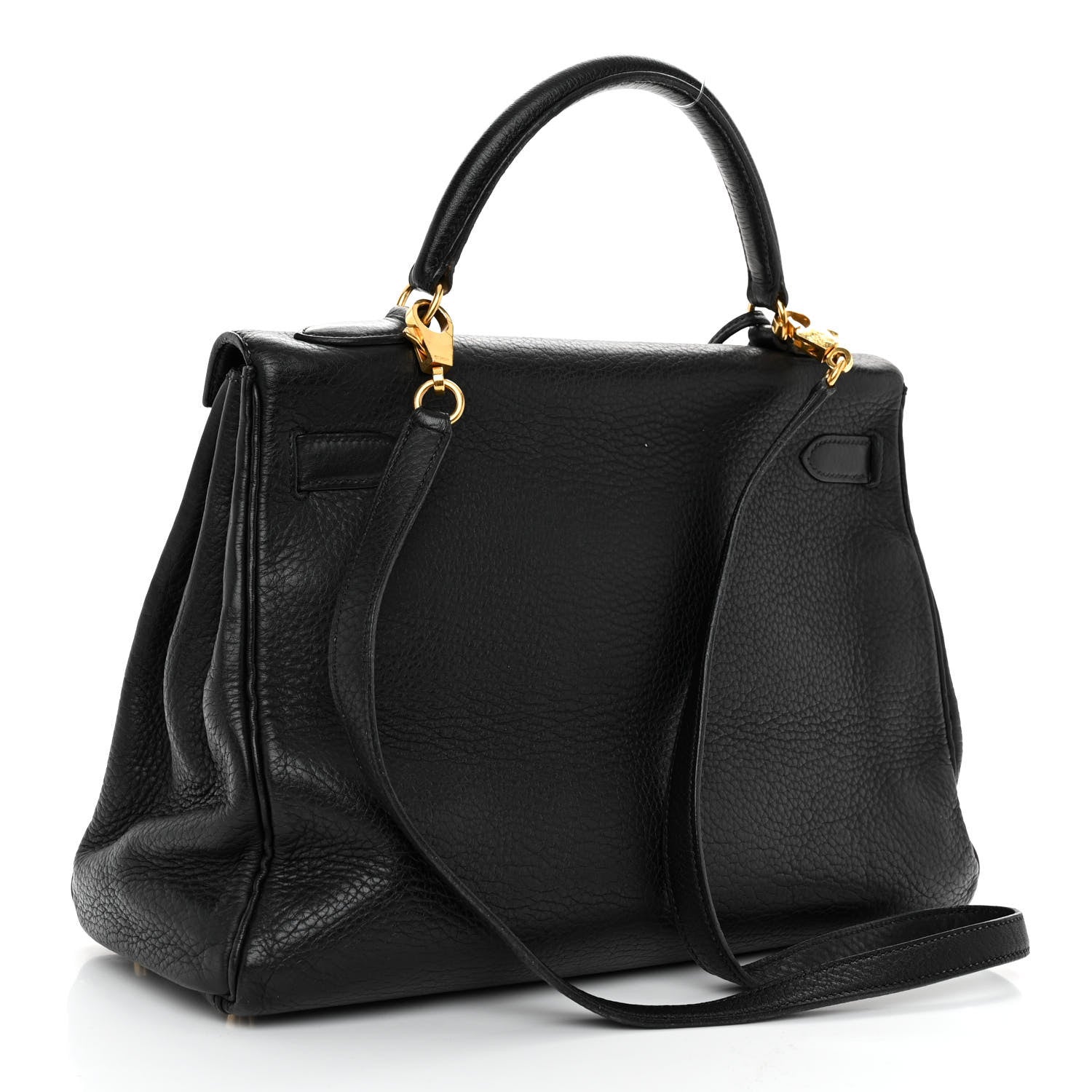 Hermes Fjord Kelly Retourne 32 Black 3 of 14