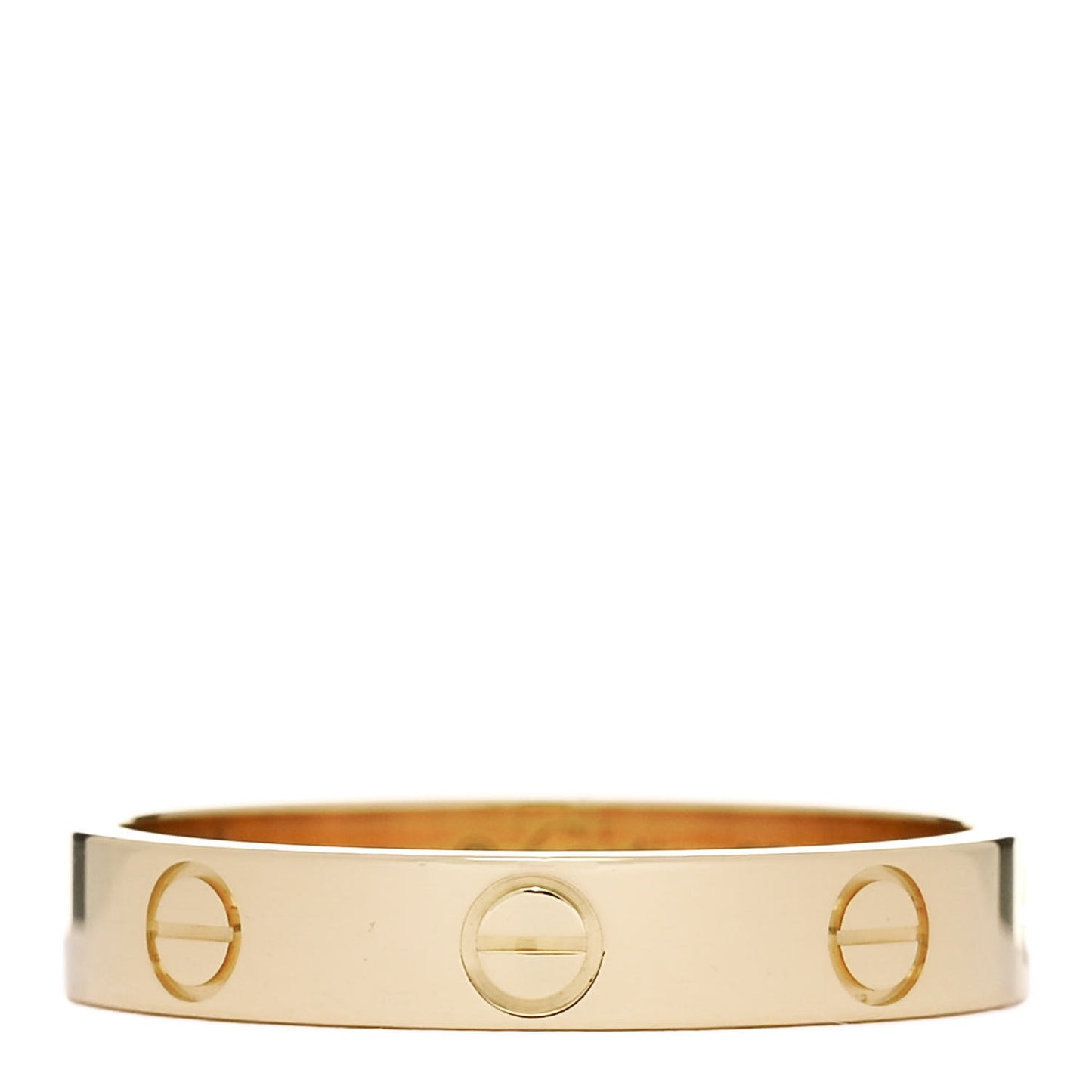 18K Yellow Gold 3.5mm LOVE Wedding Band Ring 56 7.75