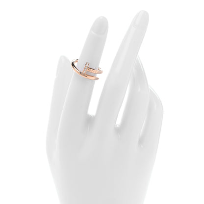 Cartier 18K Pink Gold Diamond Juste Un Clou Ring 50 5.5 2 of 4