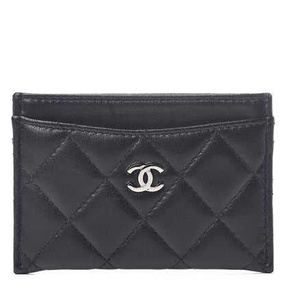 Chanel Lambskin Quilted Card Holder Black 1 of 7