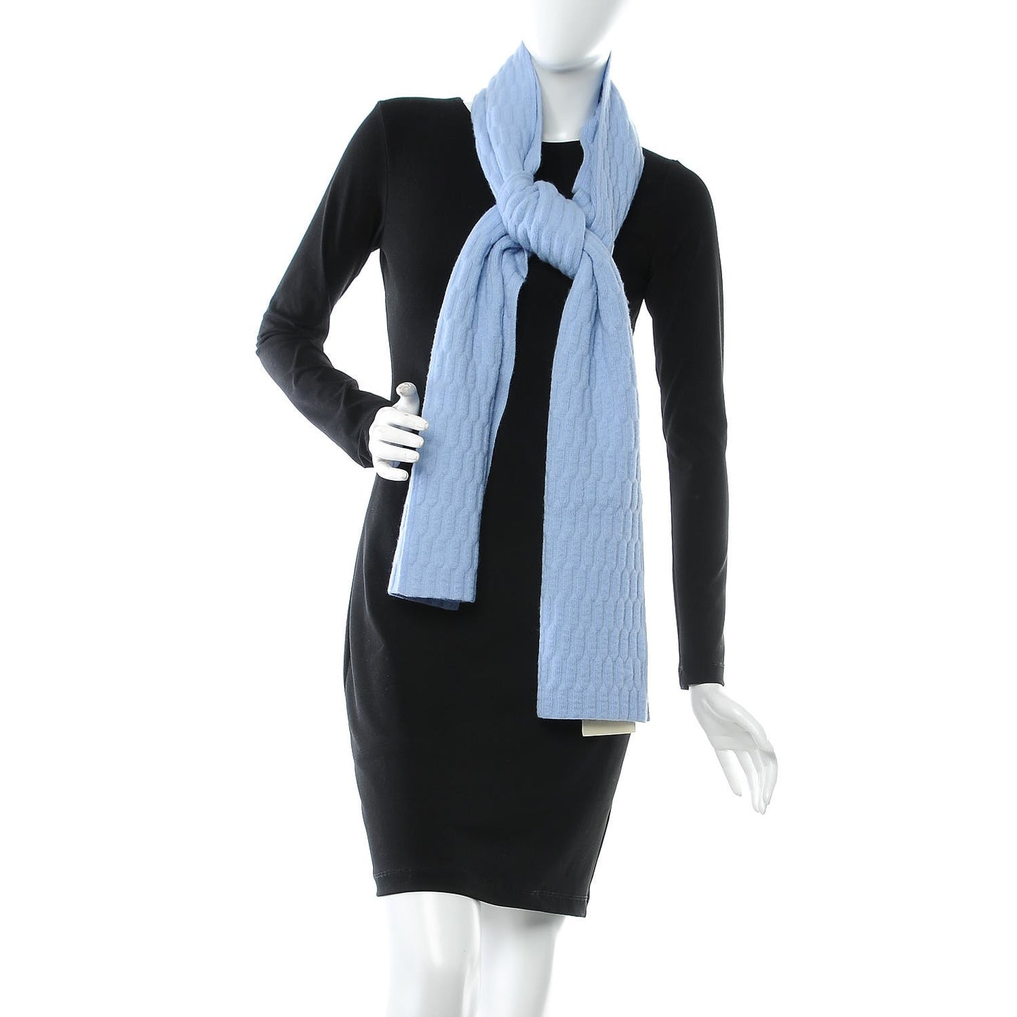 Wool Cashmere Silk Scarf Glacier