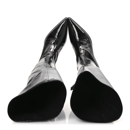 Miu Miu Nappa Stretch Knee High Heel Boot 36.5 Black 2 of 10