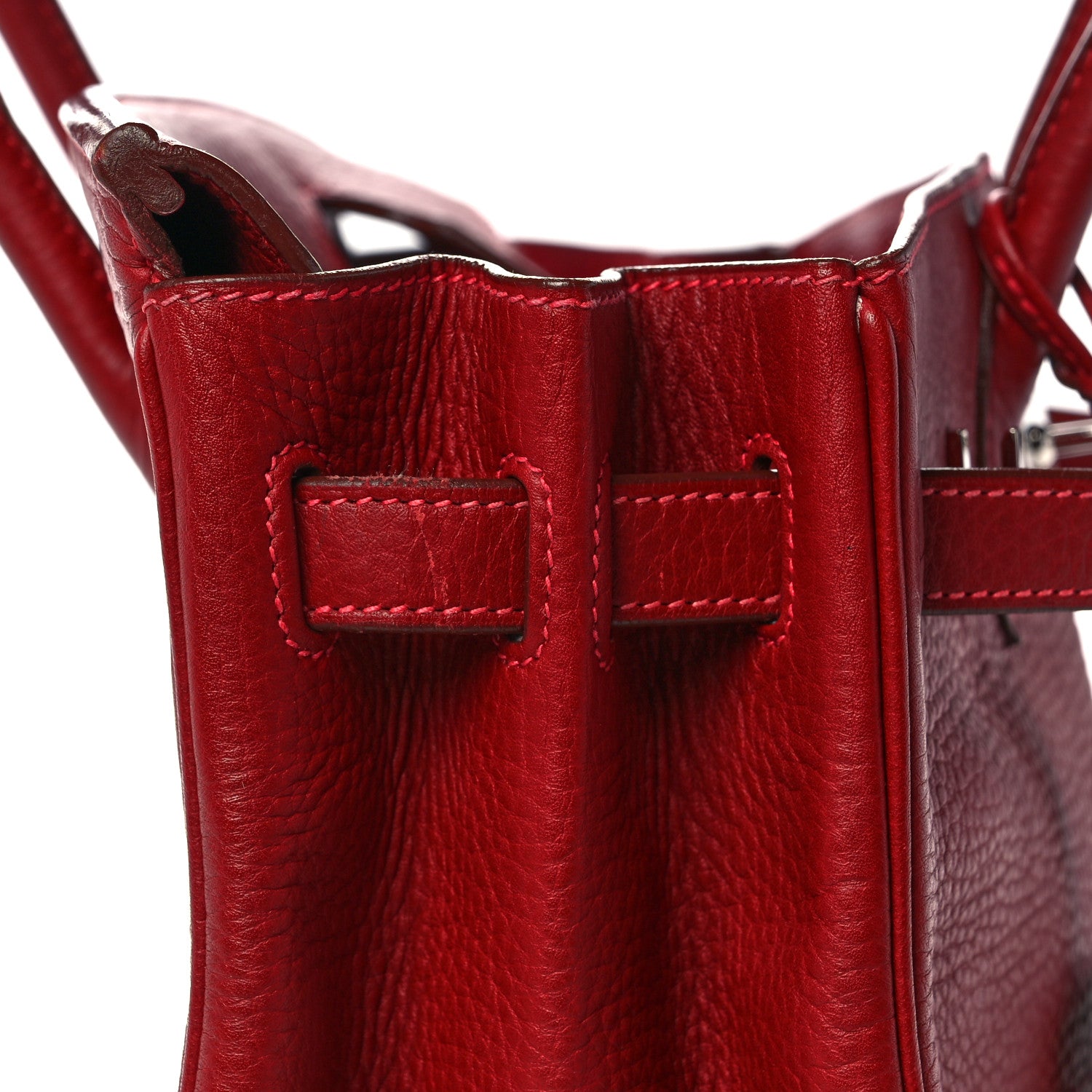 Hermes Taurillon Clemence Birkin 30 Rouge Vif 14 of 39