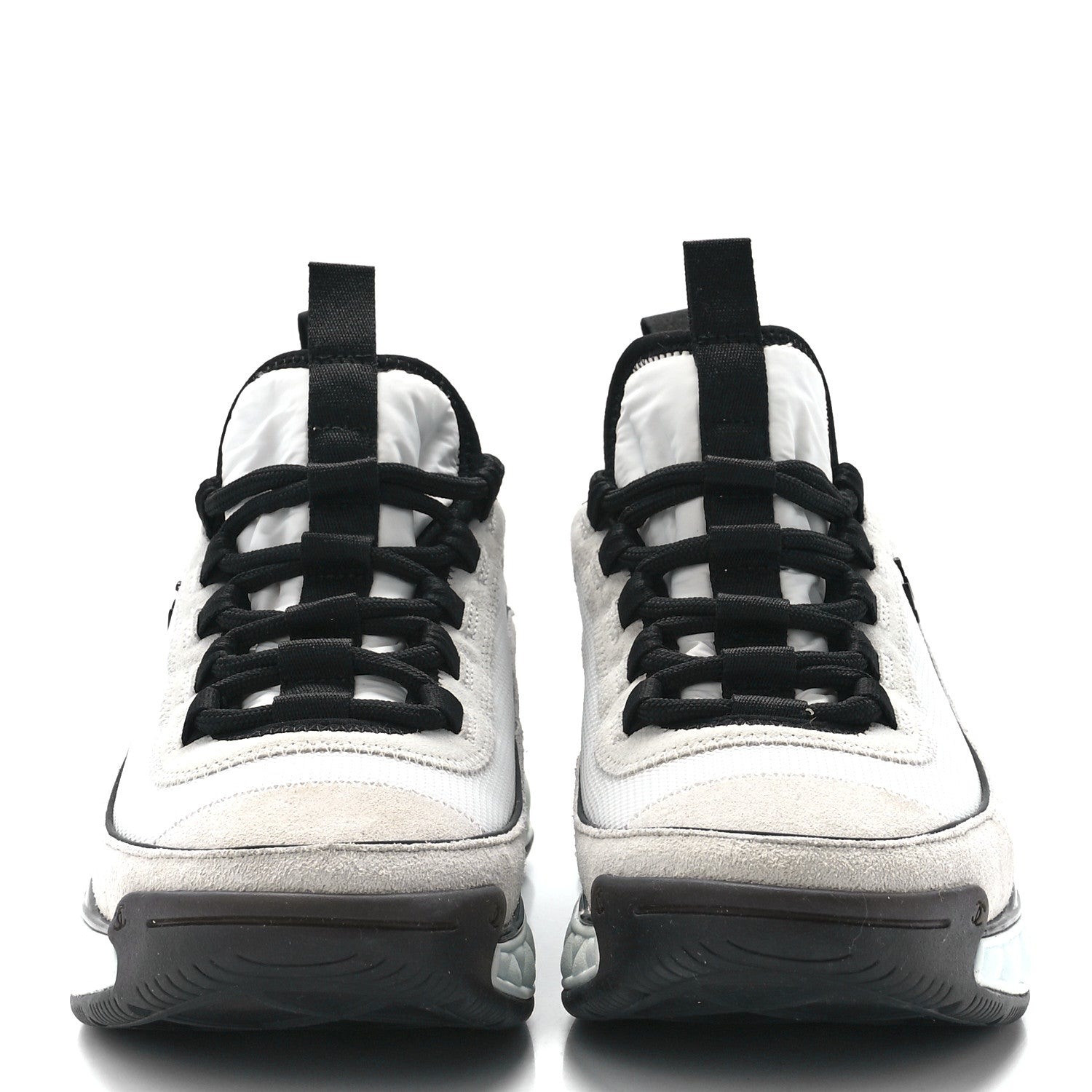 Chanel Velvet Calfskin Mixed Fibers CC Sneakers 39.5 Ivory Black 2 of 10
