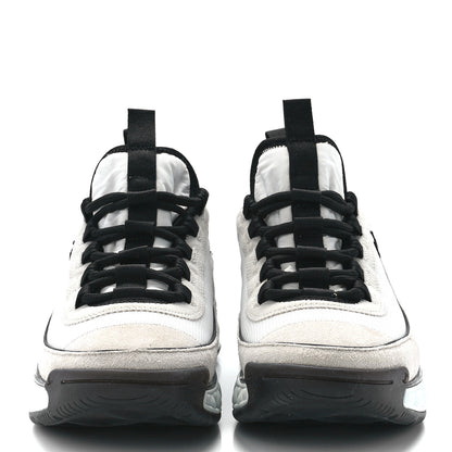 Chanel Velvet Calfskin Mixed Fibers CC Sneakers 39.5 Ivory Black 2 of 10