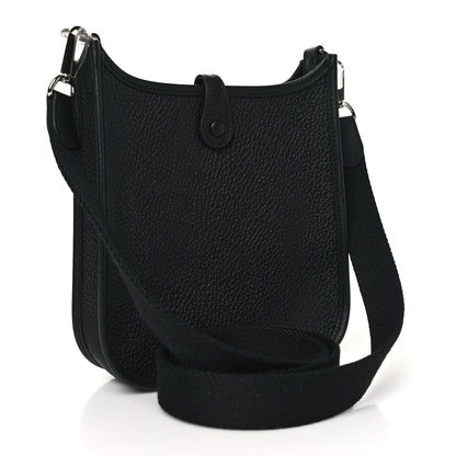 Hermes Taurillon Clemence Evelyne TPM Black 3 of 11