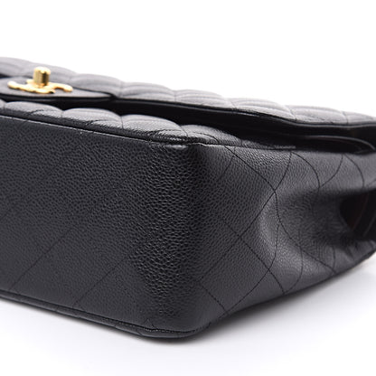 Chanel Caviar Quilted Jumbo Double Flap Black 9 of 11
