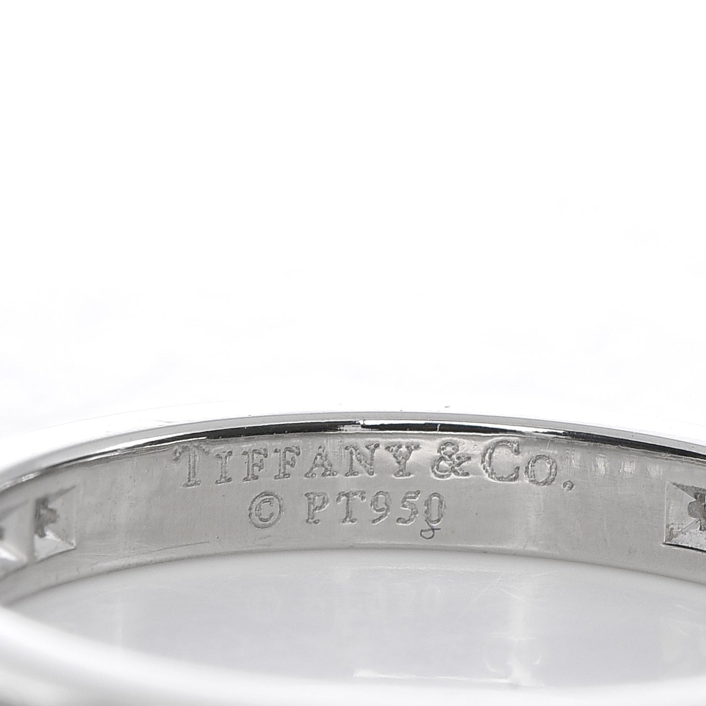 Platinum Diamond .38ctw Eternity Band Ring 49 4.75