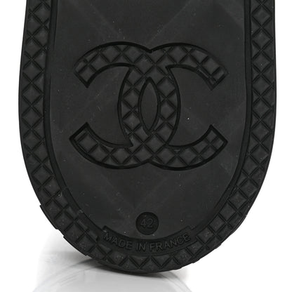 Chanel Caoutchouk CC High Boots 42 Black 6 of 9