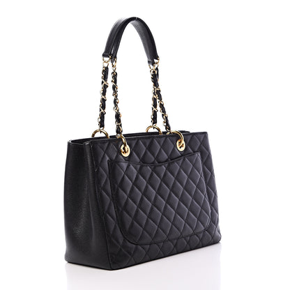 Chanel Caviar Quilted Grand Shopping Tote GST Black 2 of 14