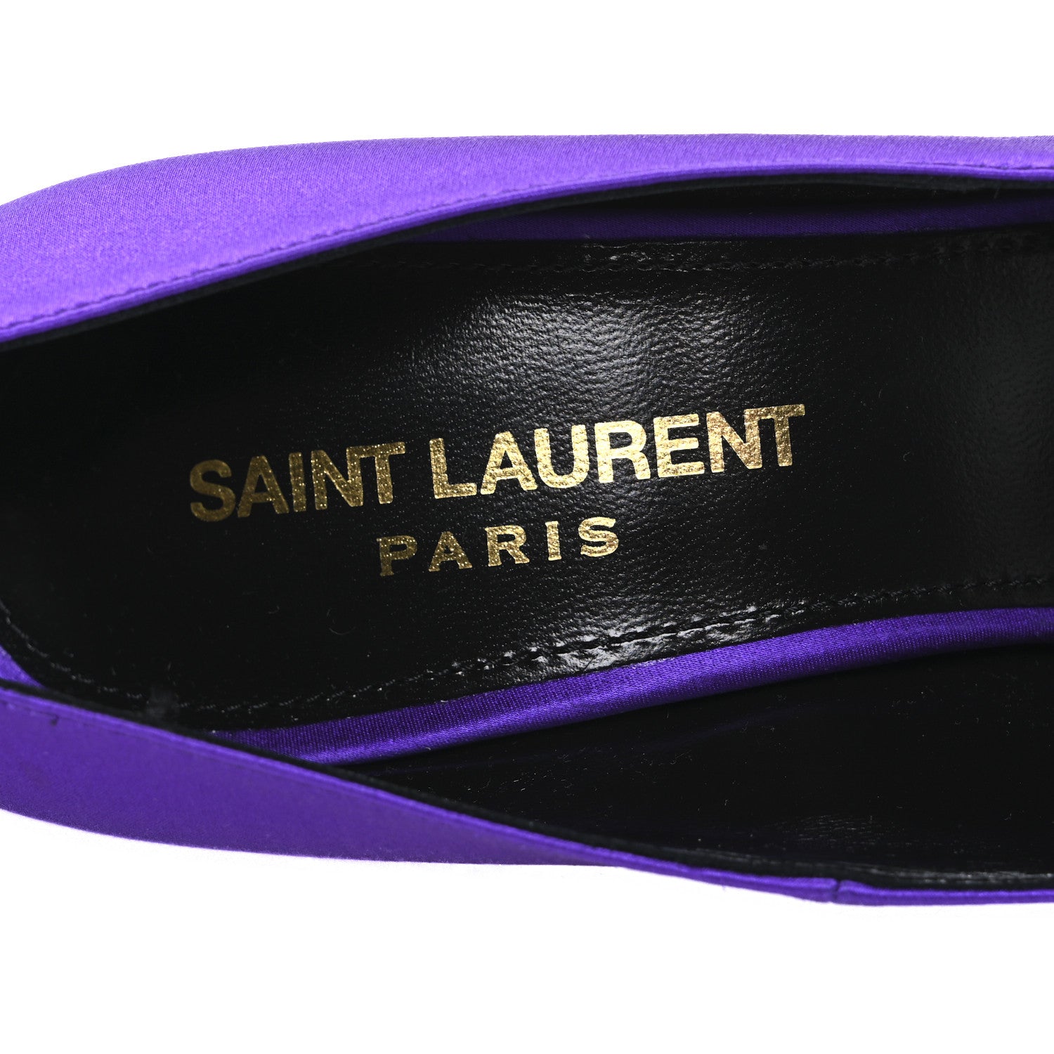 Saint Laurent Satin Crepe Marylin 110 Pumps 35.5 Violet 9 of 11