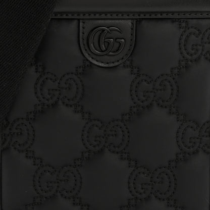 Gucci Nylon Calfskin Enamel GG Matelasse Mini Top Slip Handle Crossbody Bag Black 8 of 13