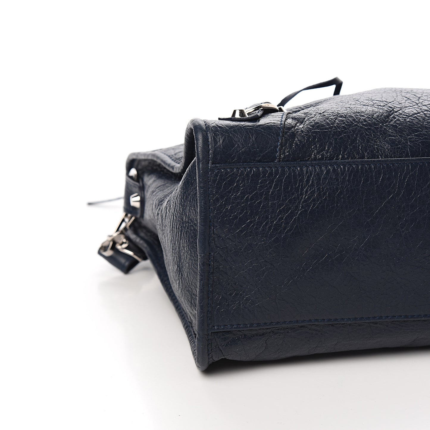 Agneau Classic Silver Hardware City Bleu Obscur