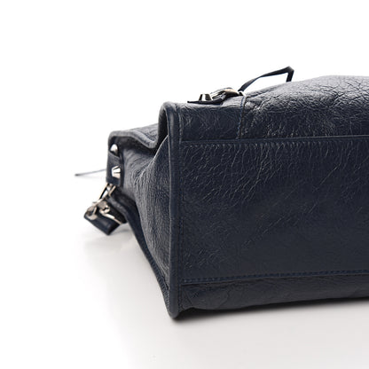 Balenciaga Agneau Classic Silver Hardware City Bleu Obscur 7 of 9
