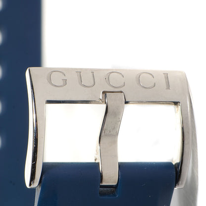 Gucci Stainless Steel Rubber 46mm Sync Web Quartz Watch Blue 3 of 7